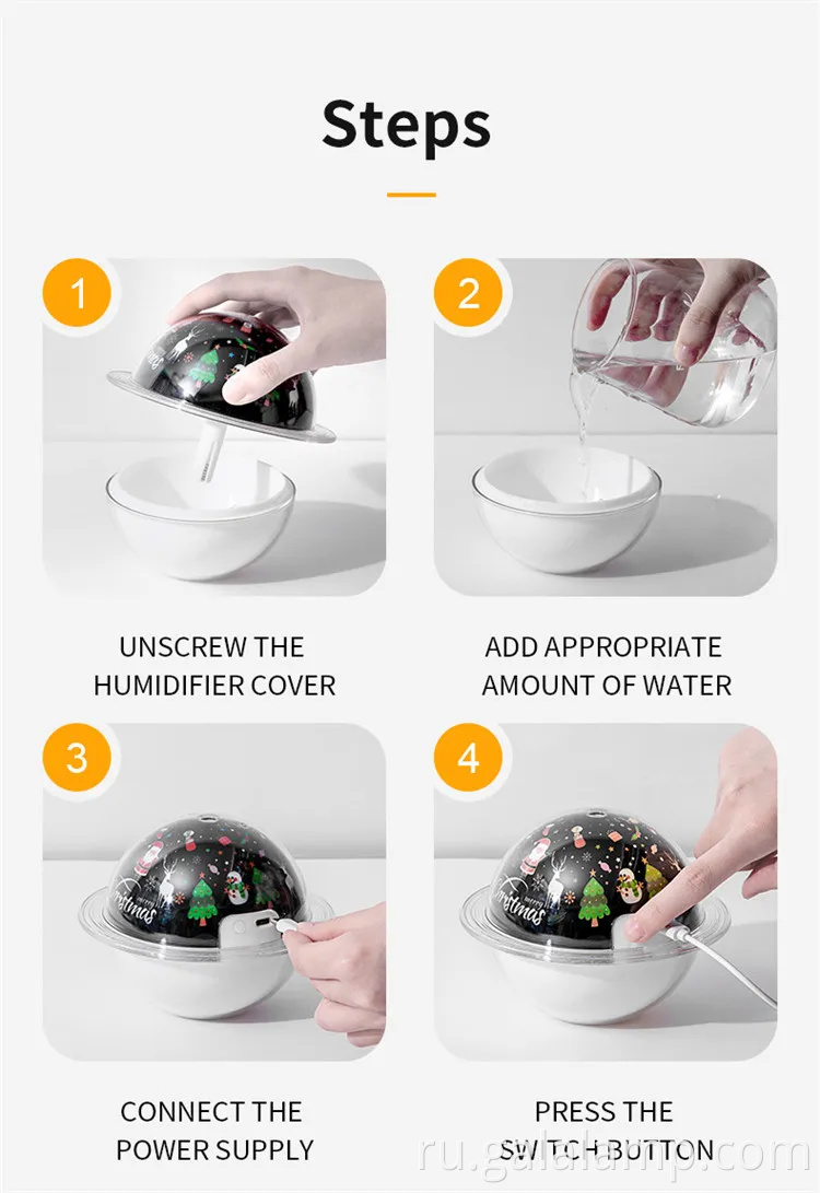 Увлажнитель планеты, USB, с кронштейном, увлажнителем